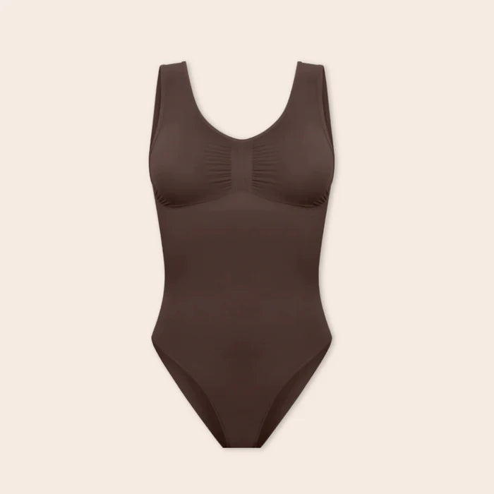 Breite Träger Bodysuit Tanga Sculpting Shapewear
