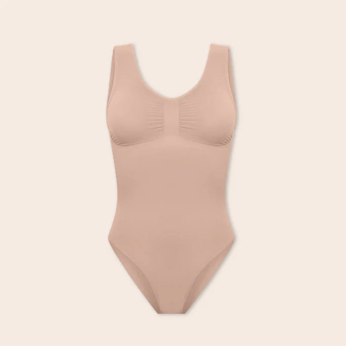Breite Träger Bodysuit Tanga Sculpting Shapewear