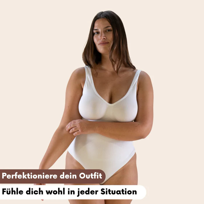 Breite Träger Bodysuit Tanga Sculpting Shapewear