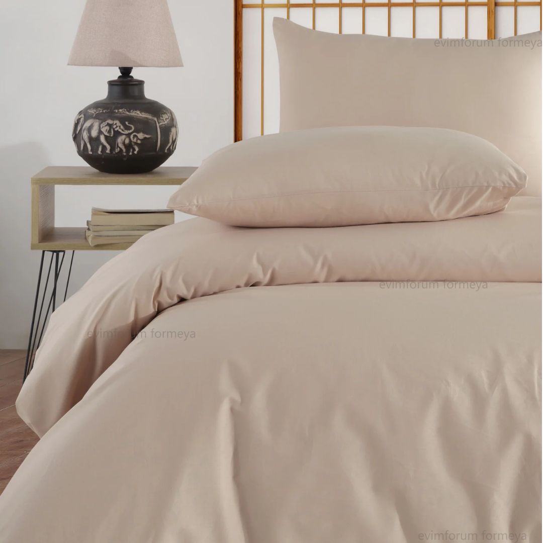 Premium Bettwäsche Set aus 100% Baumwolle Renforcé (Naturfaser) & Kissenbezug