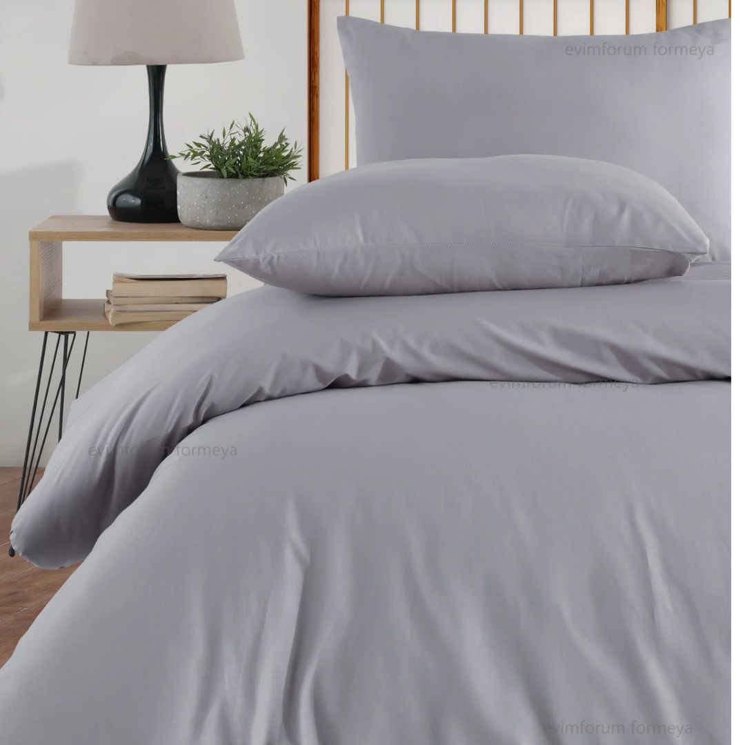 Premium Bettwäsche Set aus 100% Baumwolle Renforcé (Naturfaser) & Kissenbezug