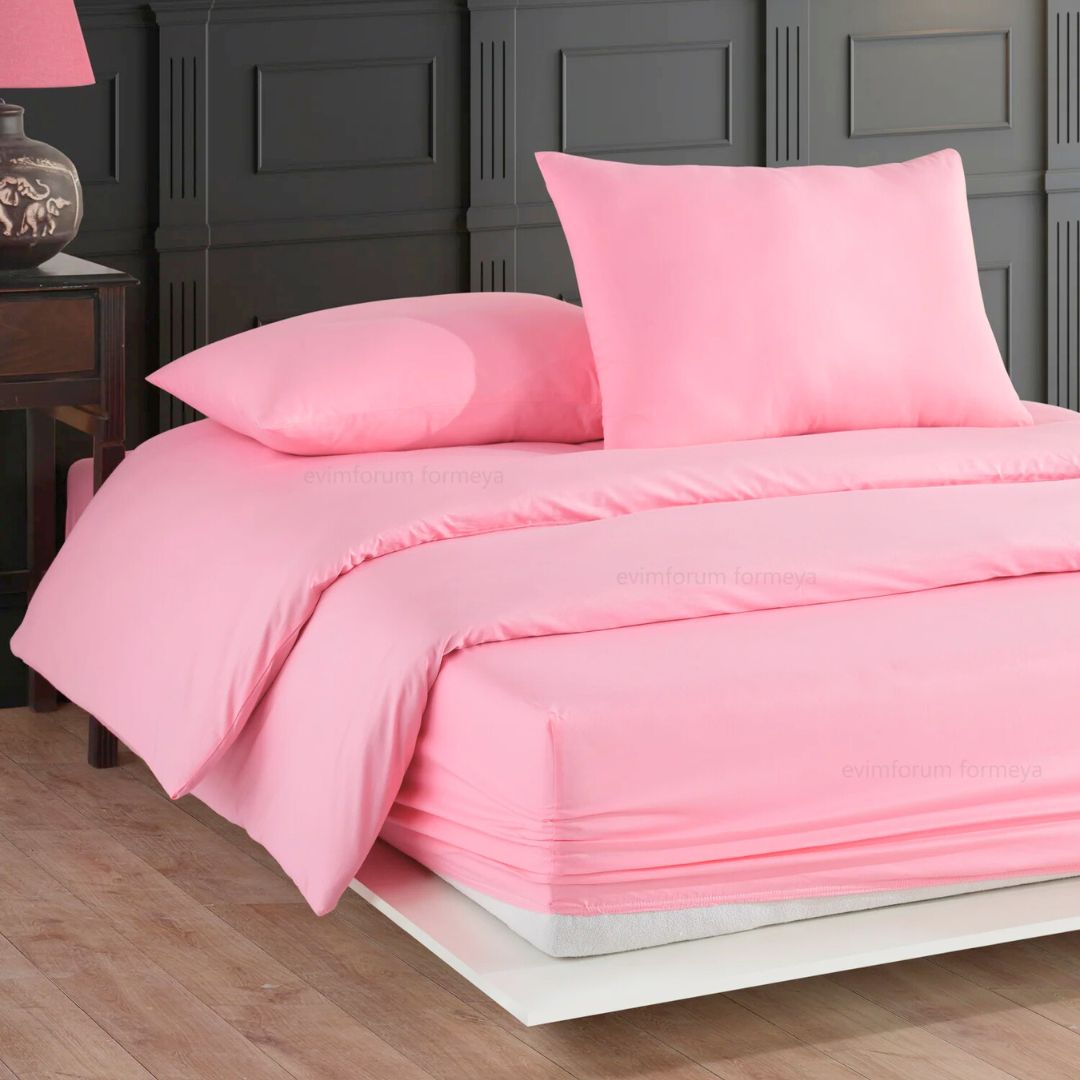 Premium Bettwäsche Set aus 100% Baumwolle Renforcé (Naturfaser) & Kissenbezug