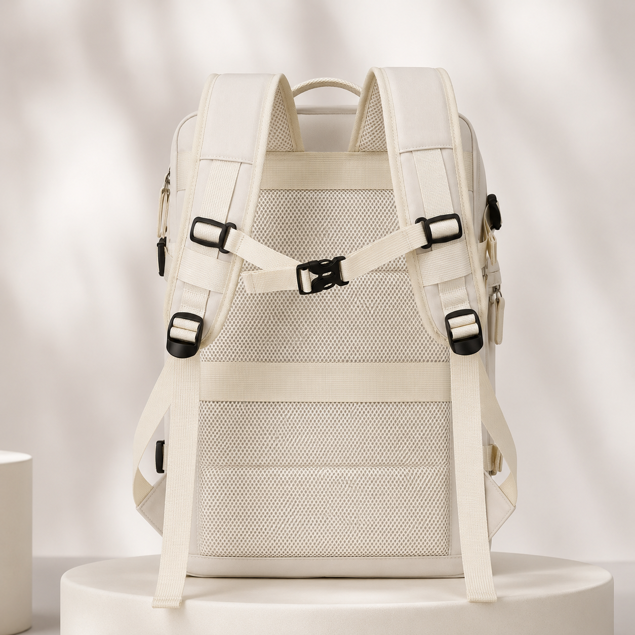 NUANA Reise Rucksack mit Laptop-Fach (Erweiterbar 16-26 cm)