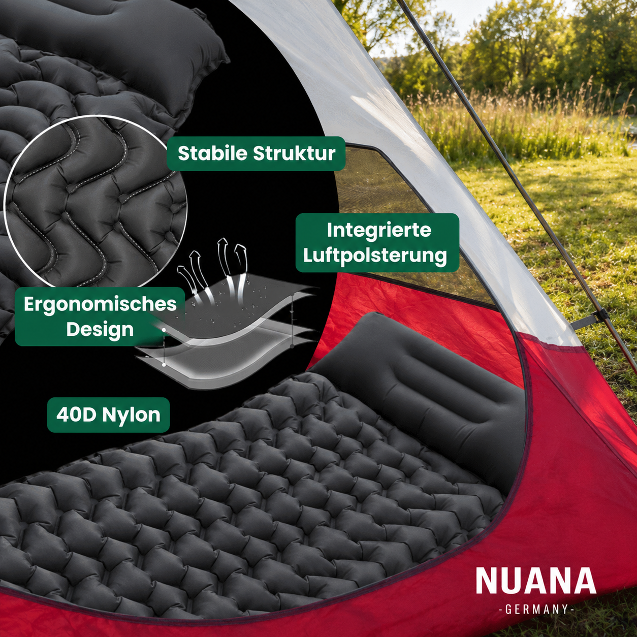Ultraleichte & kompakte Isomatte - perfekt für unterwegs & Abenteuer