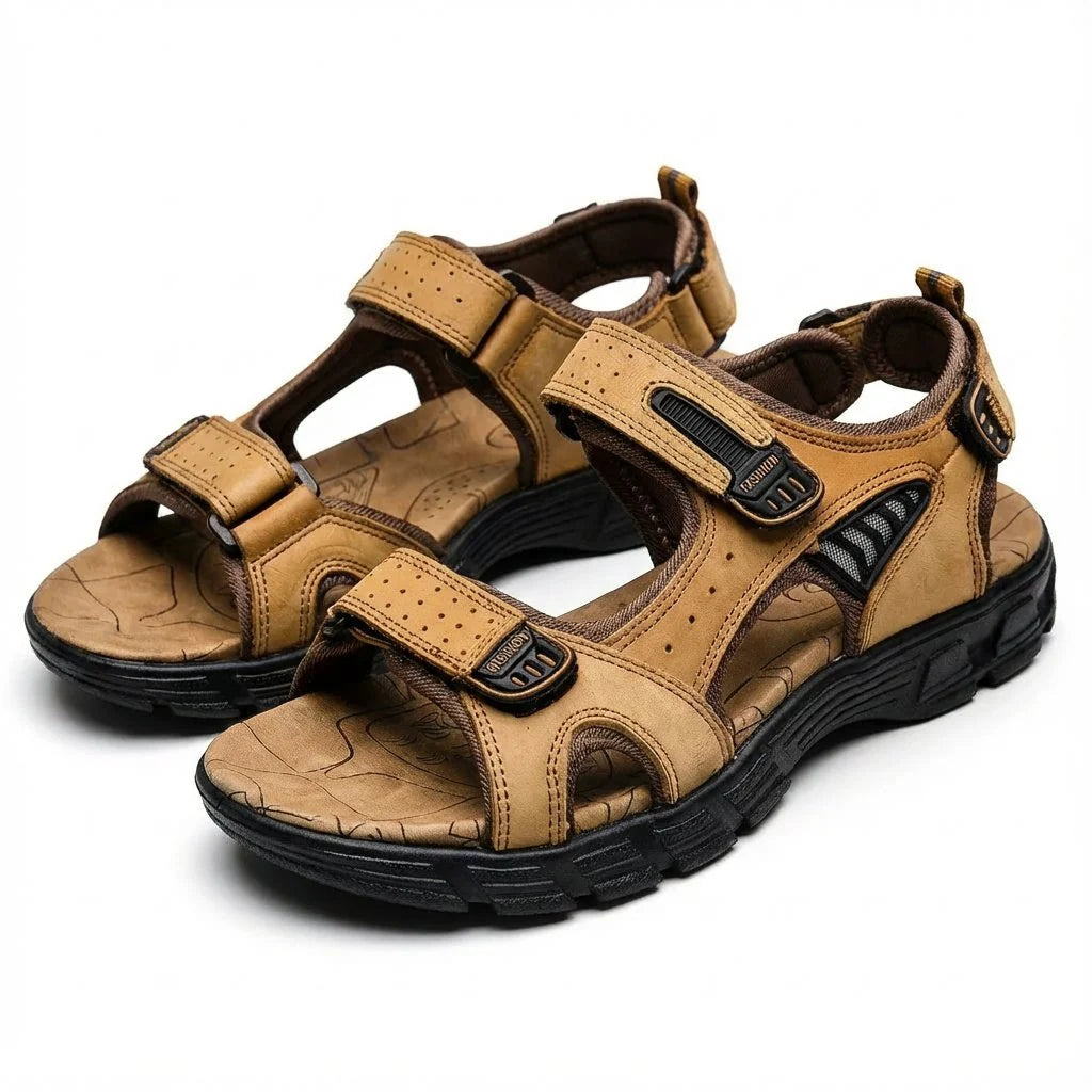 Charlotte | Unisex Outdoor-Trekkingsandalen mit Klettverschluss griffiger Laufsohle