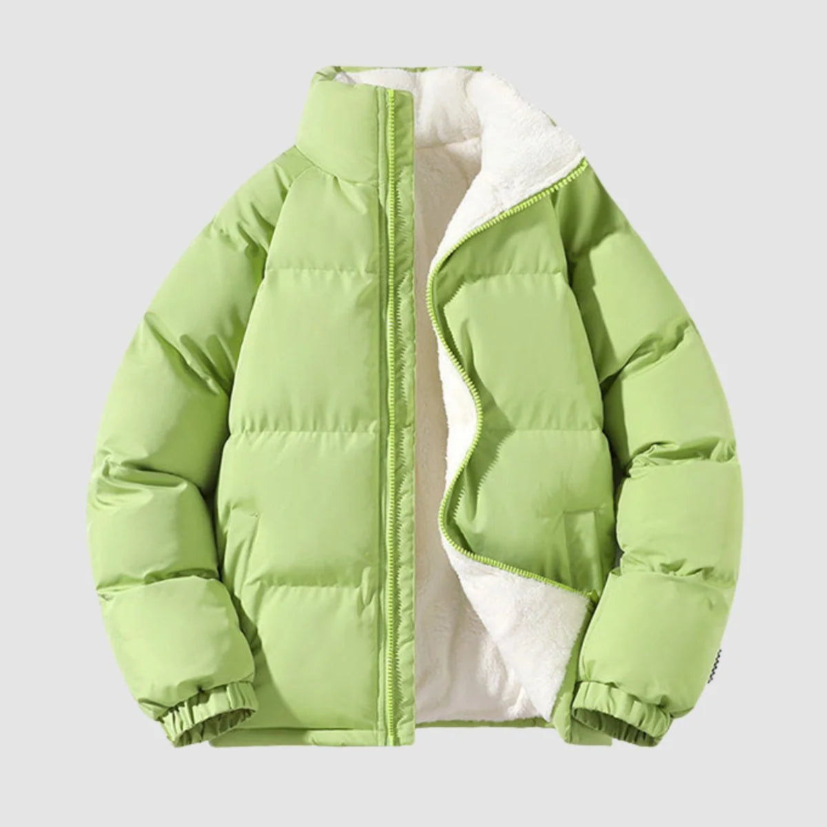 Charlotte | Winterjacke Damen Fleecegefütterte Kapuzen-Pufferjacke