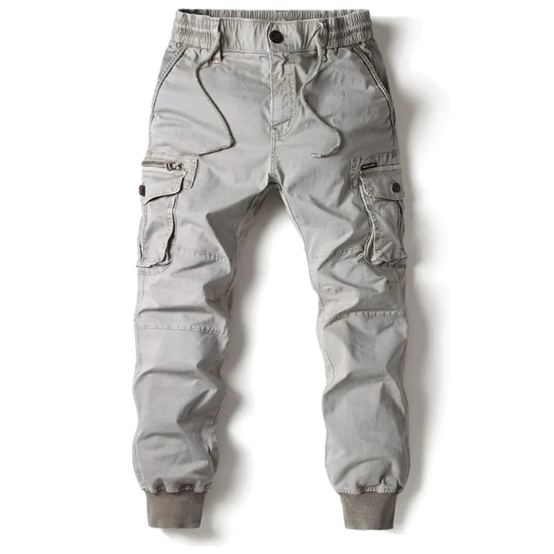 David | Herren Modische Cargohose mit schmal zulaufender Passform