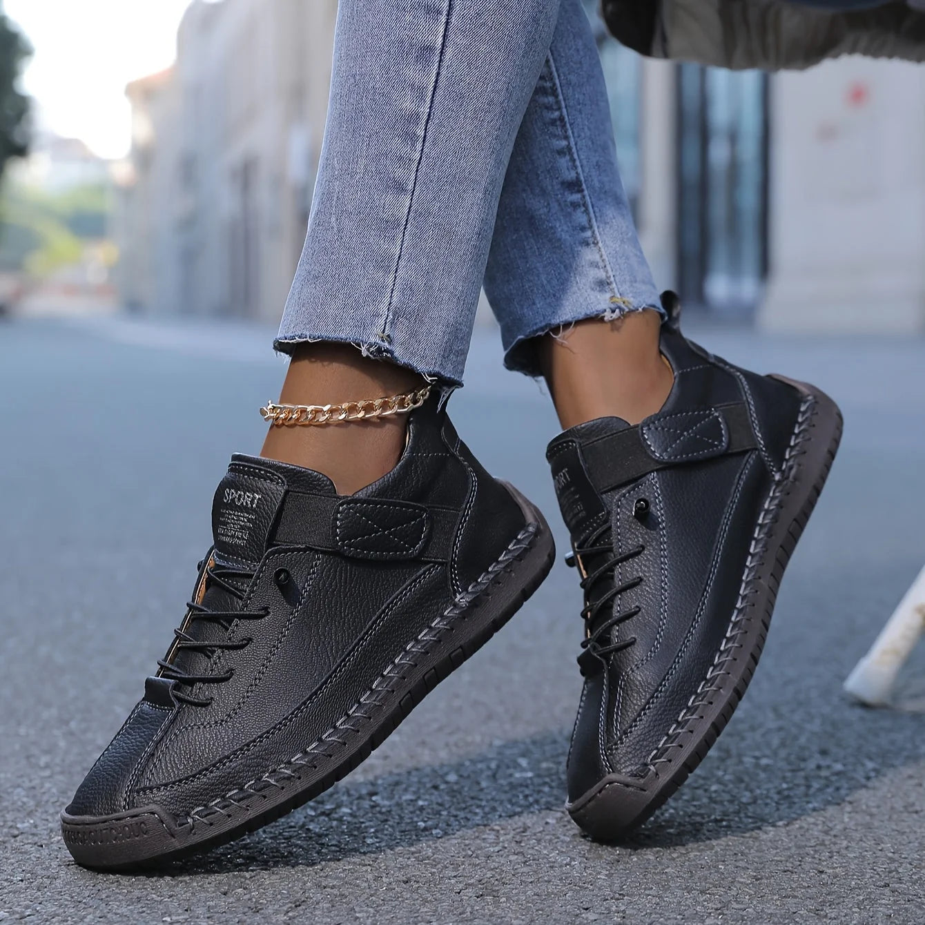 Elfriede | Damen Casual Schnür Ankle Boots