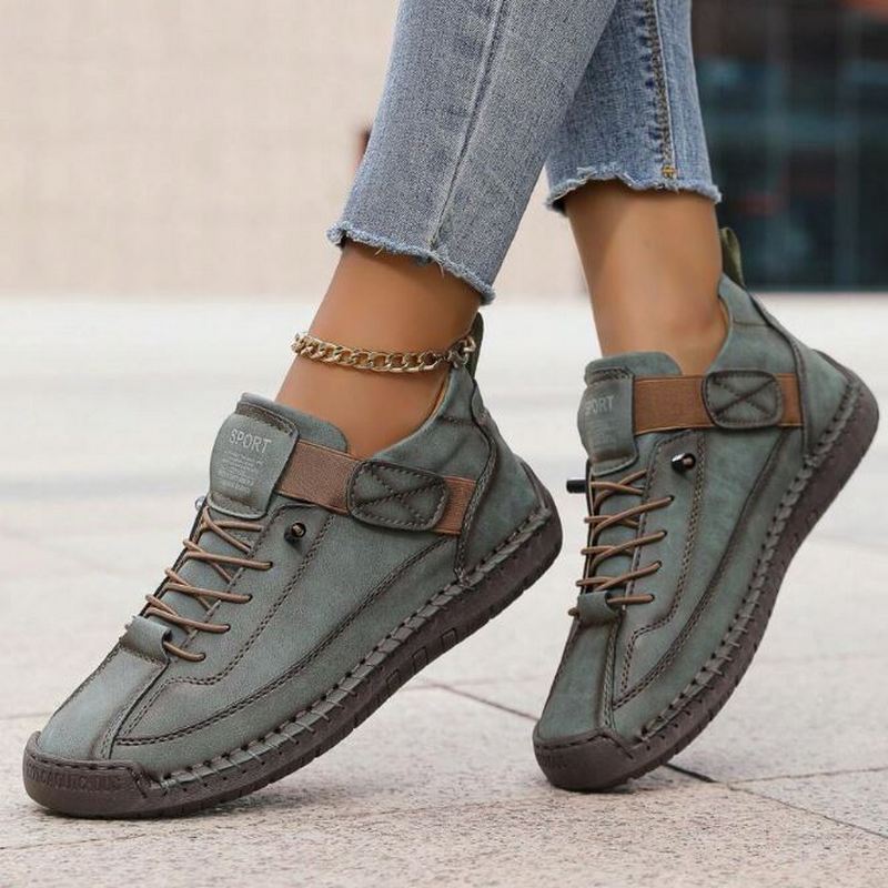 Elfriede | Damen Casual Schnür Ankle Boots