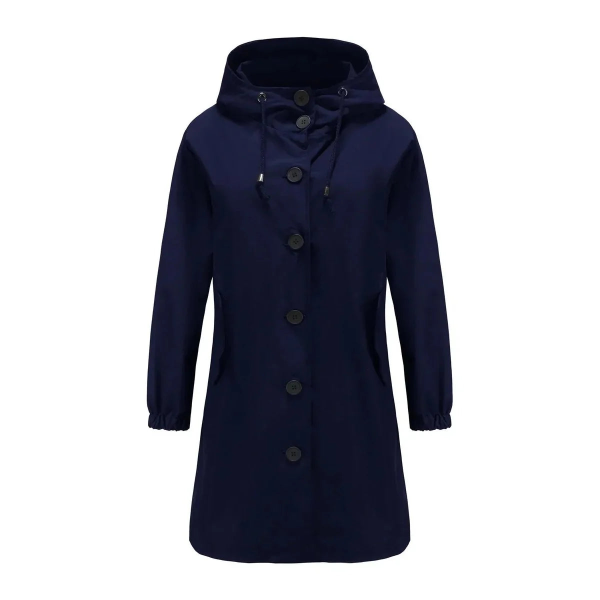Emilia | Trenchcoat Damen Wasserabweisender Langer Mantel mit Kapuze