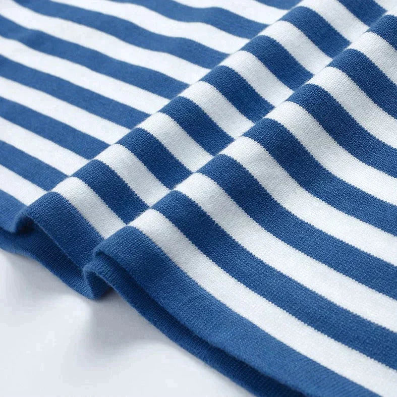 Felicia | Damen Lässiges Gestreiftes Langarmshirt