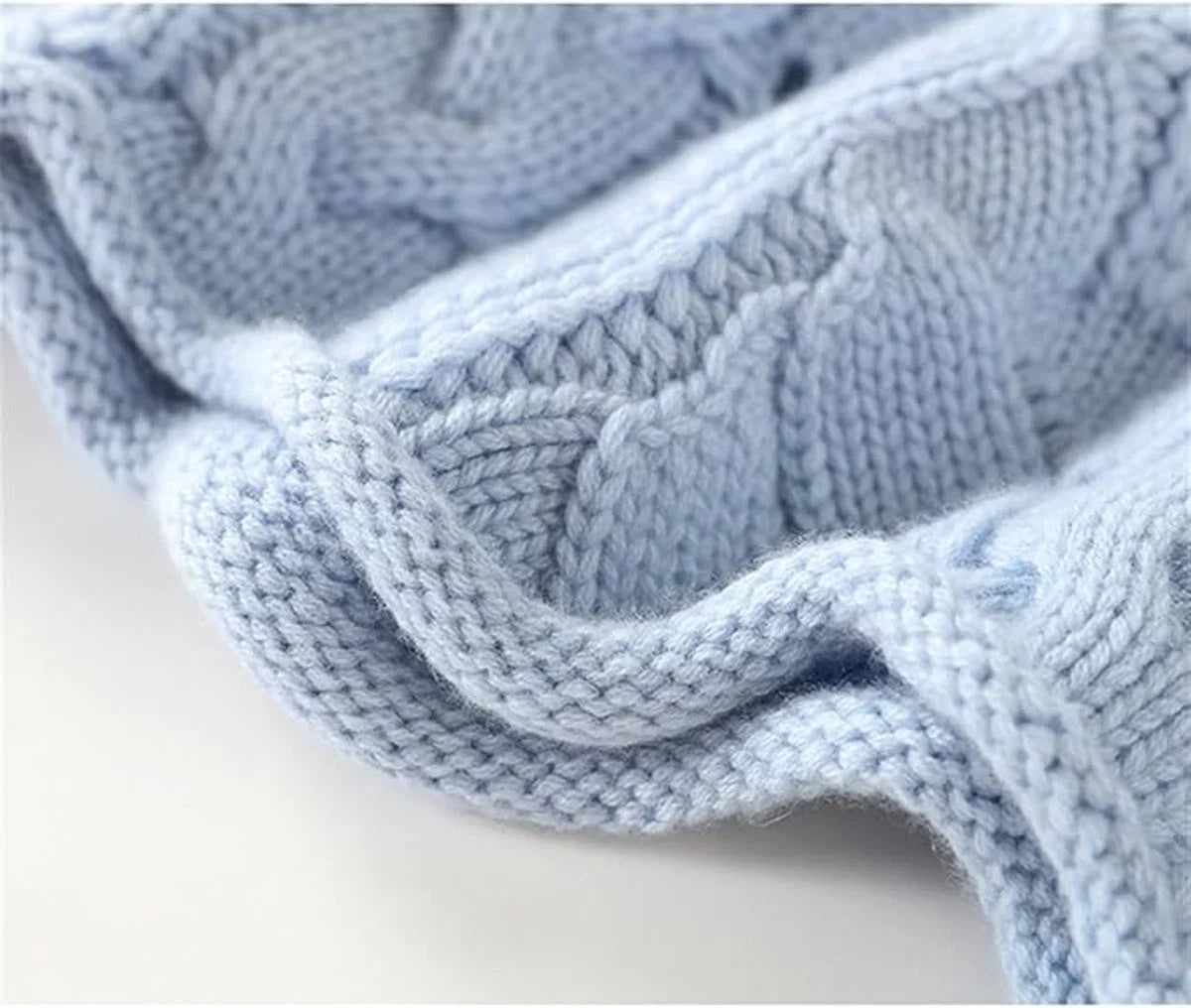 Marie | Damen Zopfmuster Knit Sweater Rollkragen Lockere Passform