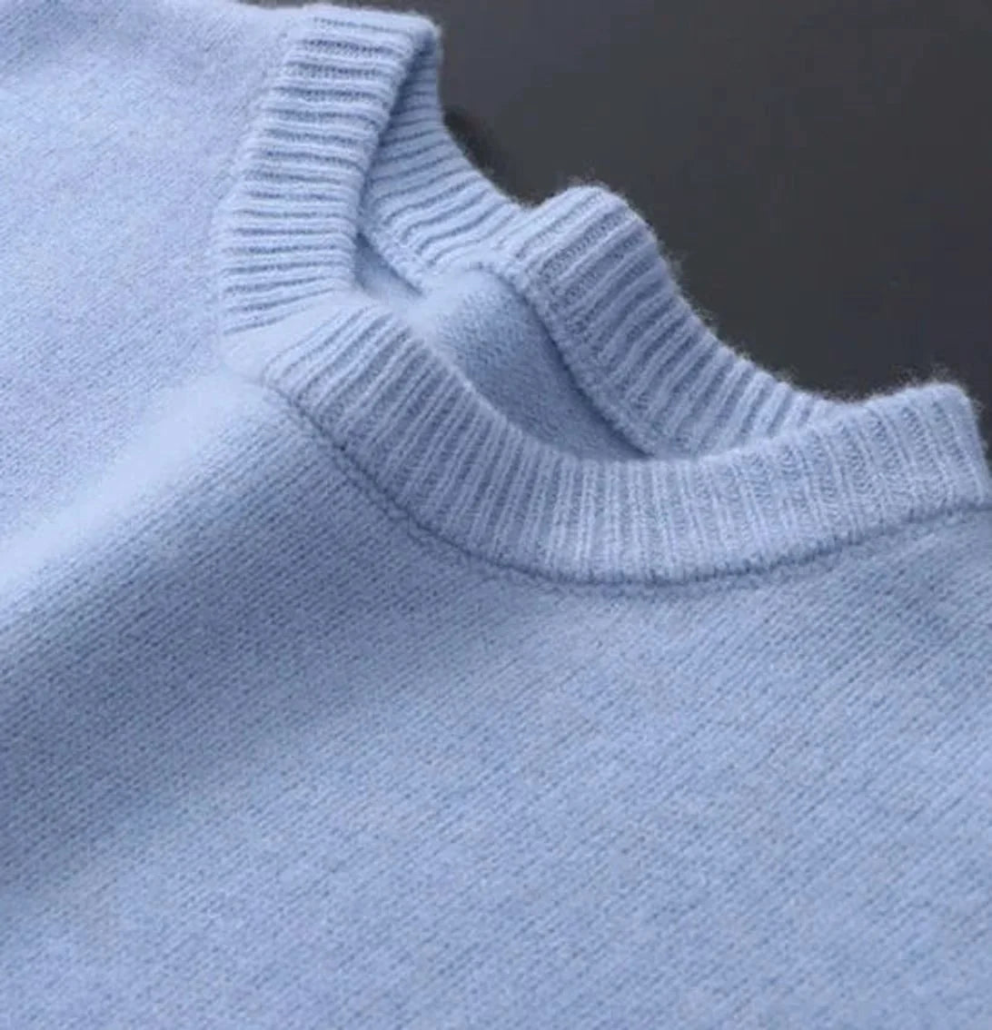 Matthias | Herren Weicher Mohair Rundhals Knit Sweater Pullover