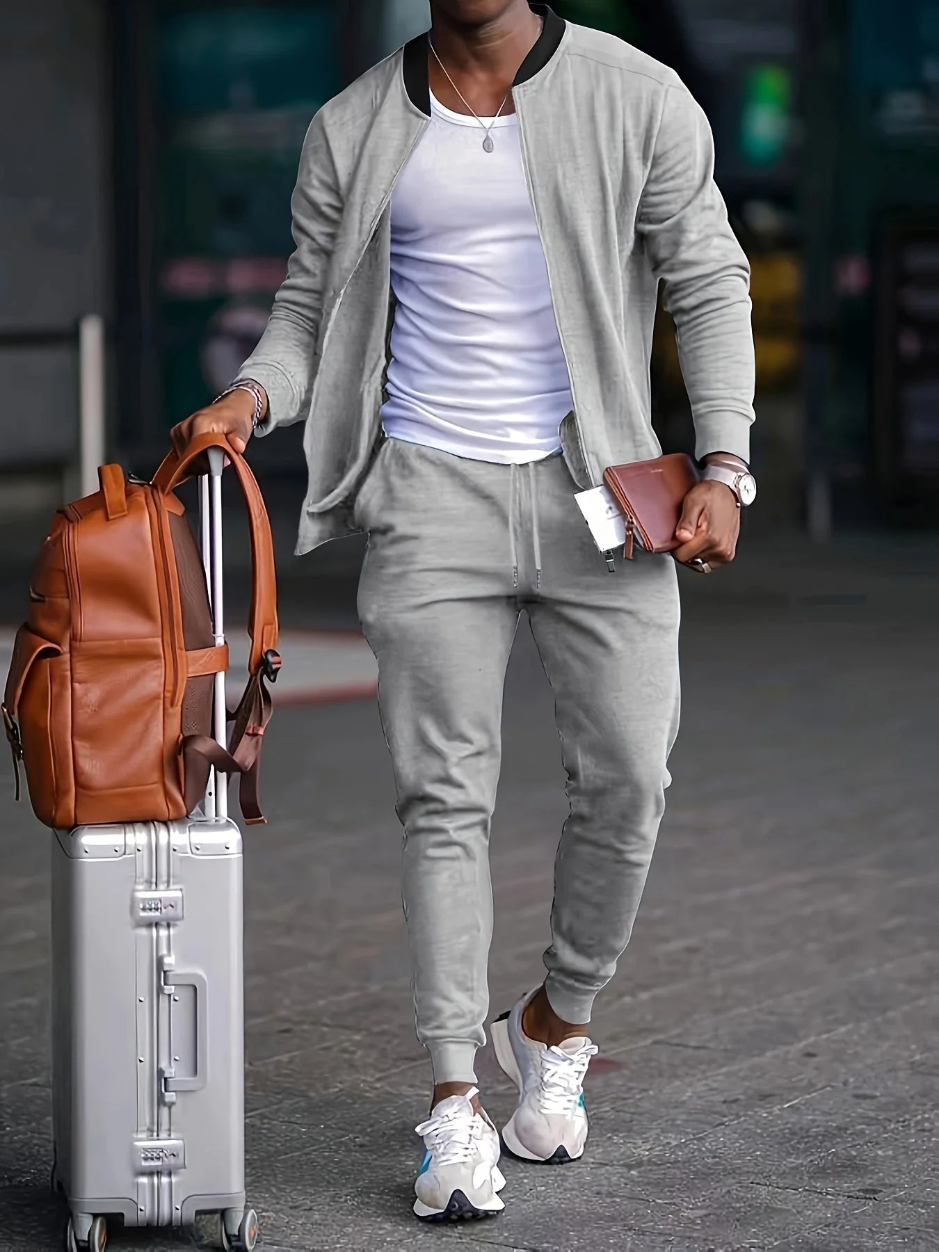 Nuana Benjamin | Herren Freizeit-Jogger-Trainingsanzug-Set