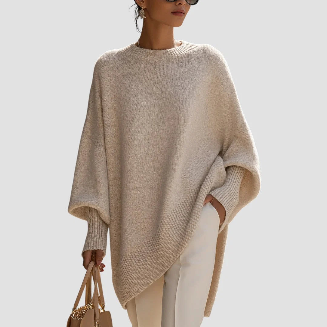 Nuana Damen Eleganter Oversized Pullover