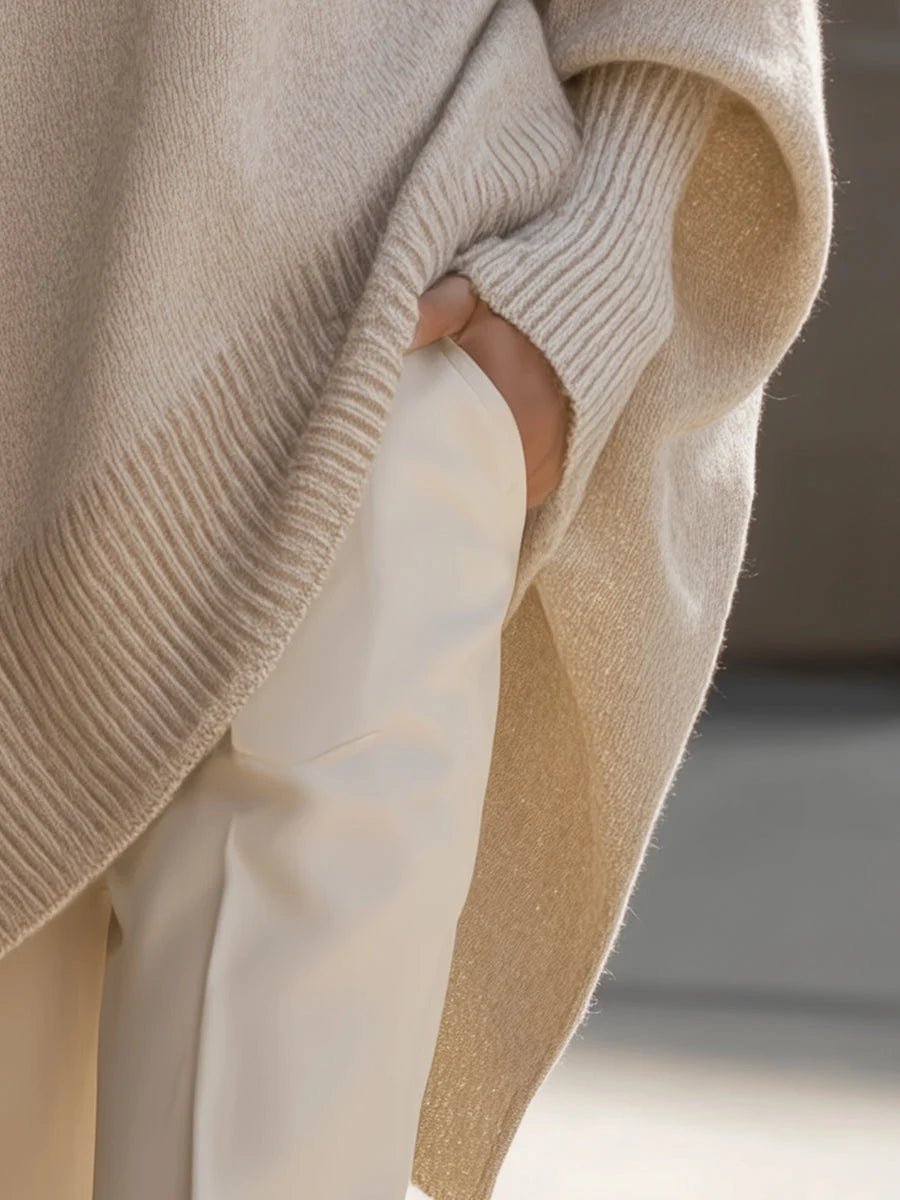 Nuana Damen Eleganter Oversized Pullover