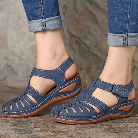Nuana | Damen Frühlings Cutout Walking Sandalen
