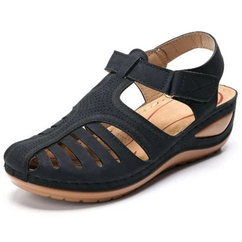 Nuana | Damen Frühlings Cutout Walking Sandalen