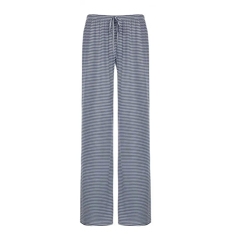 Nuana | Damen Frühlings-Gestreifte Relaxed-Hose