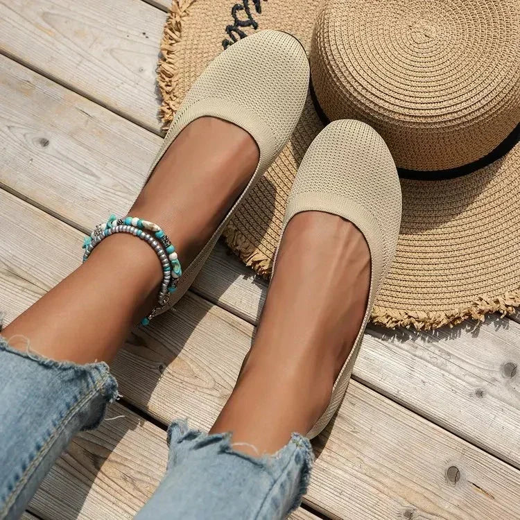 Nuana | Damen Frühlings Alltags-Ballerinas
