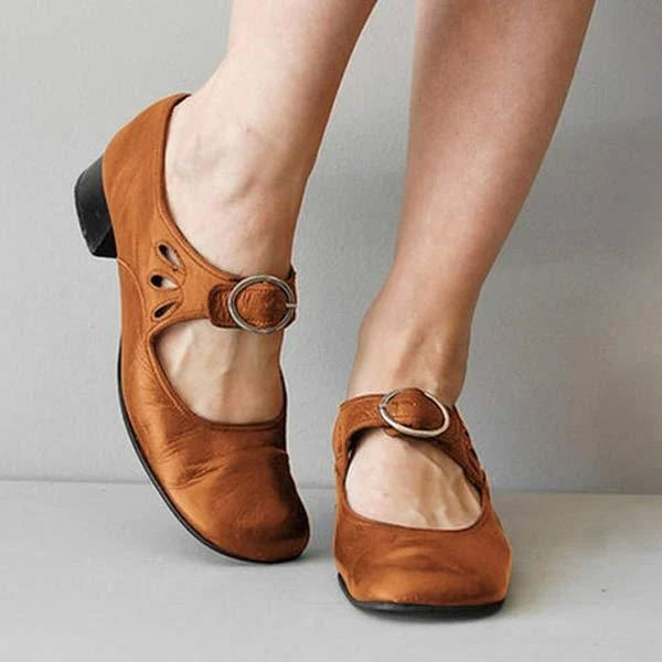 Nuana | Damen Frühlings Schuhe Mit Schnallenriemen
