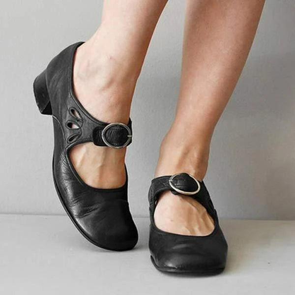 Nuana | Damen Frühlings Schuhe Mit Schnallenriemen