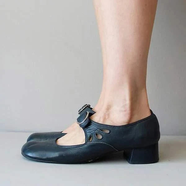 Nuana | Damen Frühlings Schuhe Mit Schnallenriemen