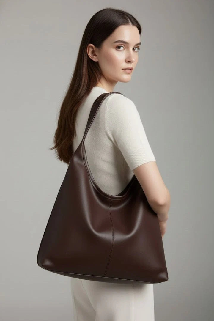 Nuana | Damen Klassische Tote Tasche mit Kunstleder Außenmaterial und Großer Innentasche