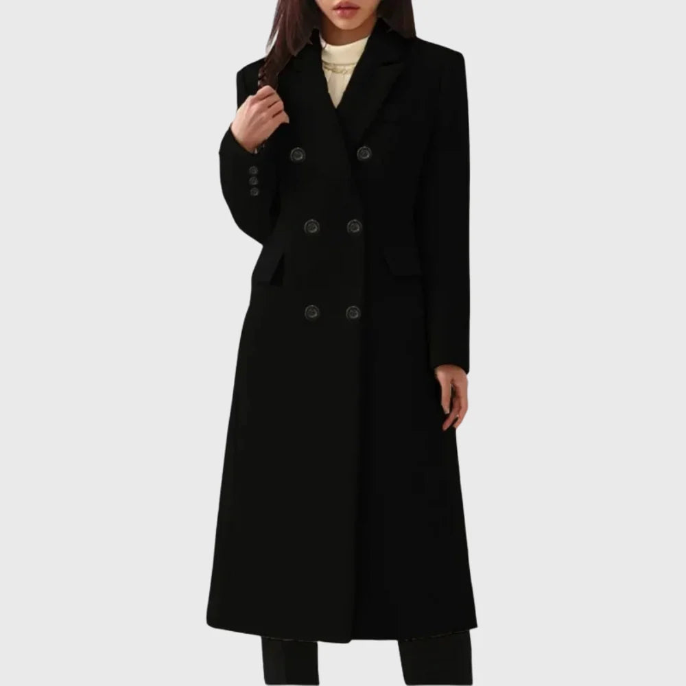 Nuana | Damen Klassischer Wollmantel