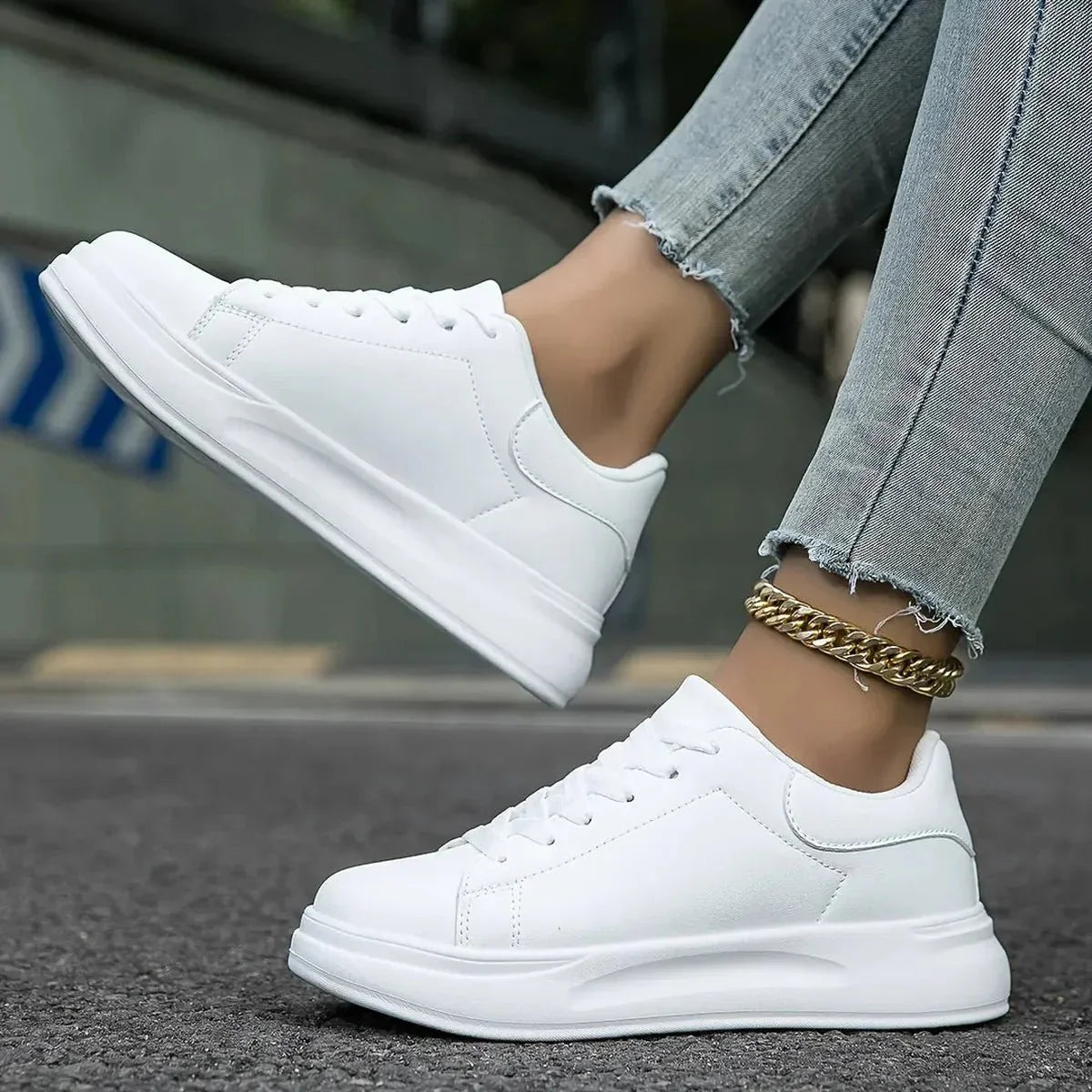 Nuana | Damen Modische Streetstyle-Freizeit-Sneaker