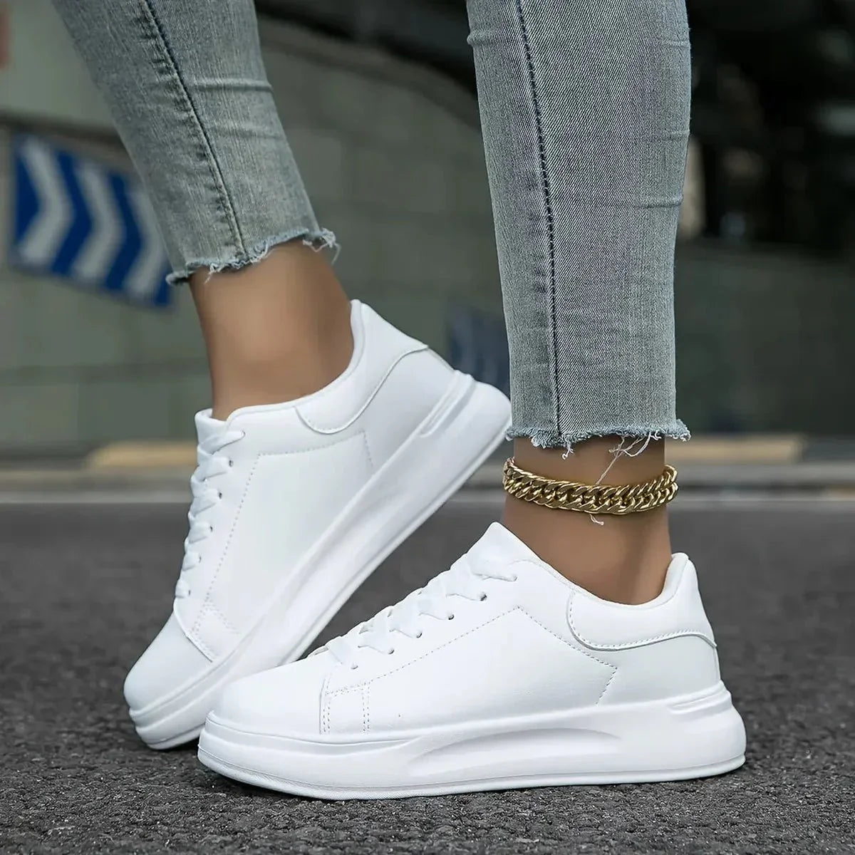 Nuana | Damen Modische Streetstyle-Freizeit-Sneaker