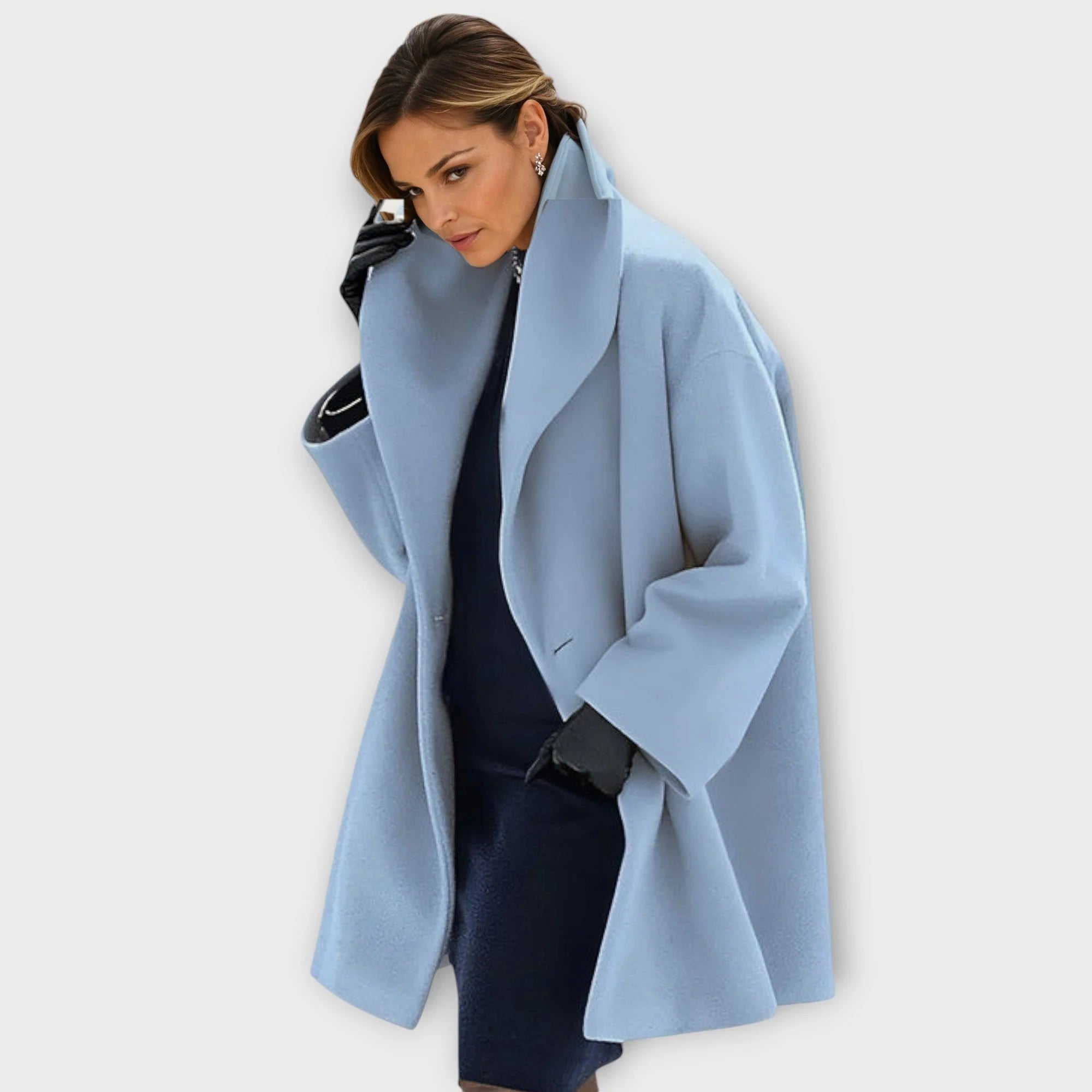 Nuana | Damen Oversized Wintermantel im modernen Stil