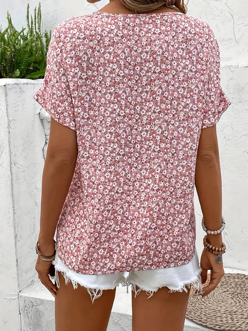 Nuana | Damen Schicke Bluse mit Floralem Sommerprint