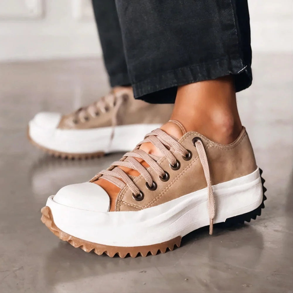 Nuana | Damen Schnürung Plattform Freizeit Sneaker