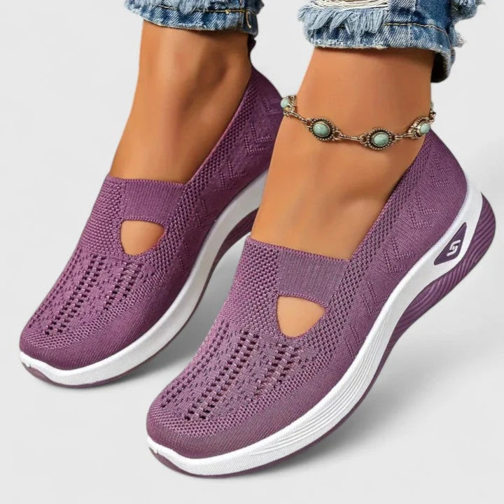 Nuana | Damen Slip-On Atmungsaktive Mesh-Walking-Sneaker