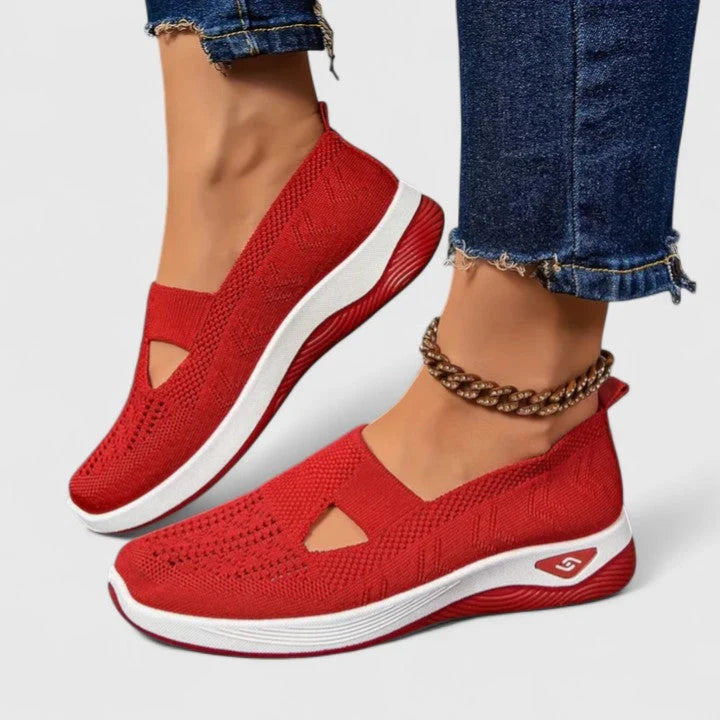 Nuana | Damen Slip-On Atmungsaktive Mesh-Walking-Sneaker