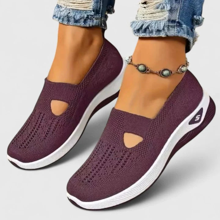 Nuana | Damen Slip-On Atmungsaktive Mesh-Walking-Sneaker