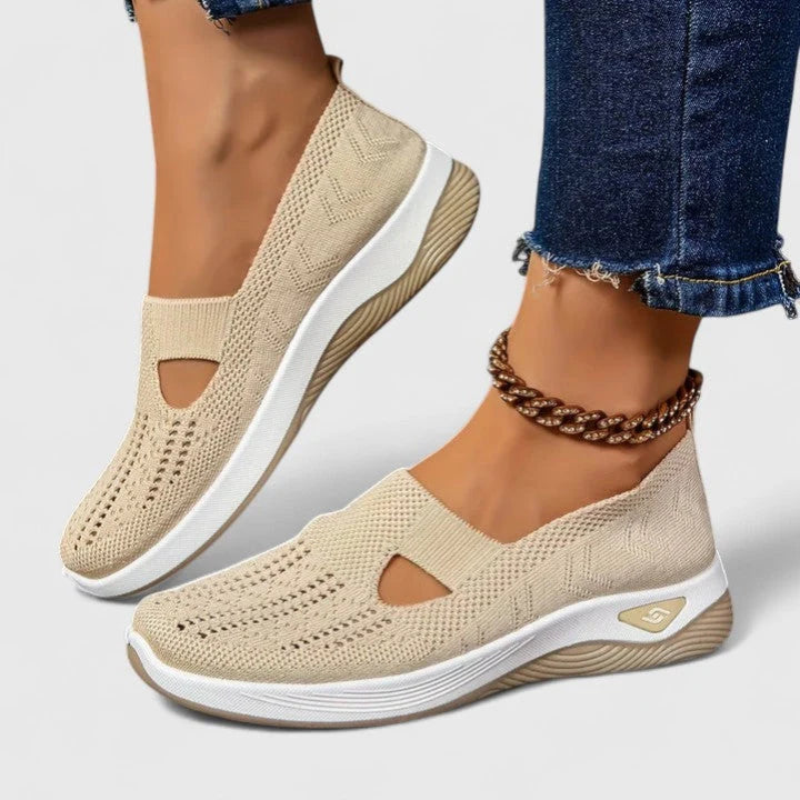 Nuana | Damen Slip-On Atmungsaktive Mesh-Walking-Sneaker