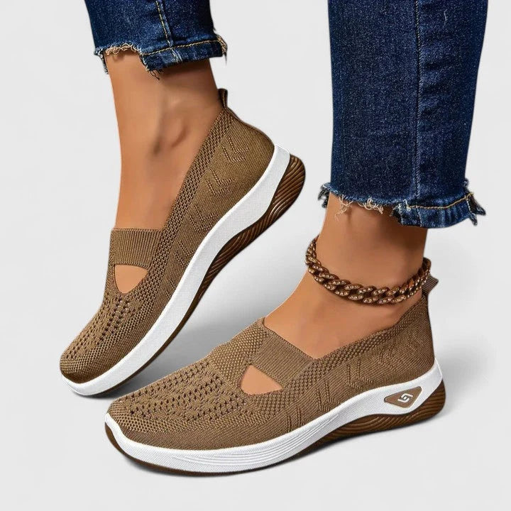 Nuana | Damen Slip-On Atmungsaktive Mesh-Walking-Sneaker