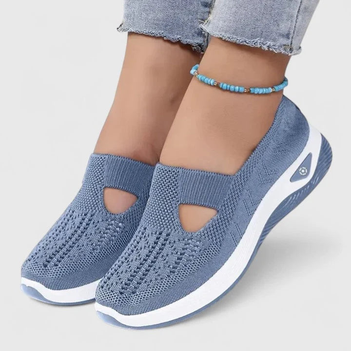 Nuana | Damen Slip-On Atmungsaktive Mesh-Walking-Sneaker