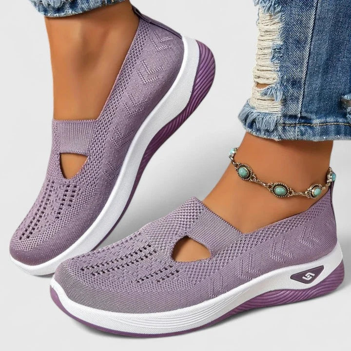 Nuana | Damen Slip-On Atmungsaktive Mesh-Walking-Sneaker
