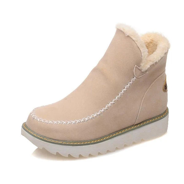 Nuana | Damen Slip On Stiefeletten Mit Plateau Und Nahtdetails