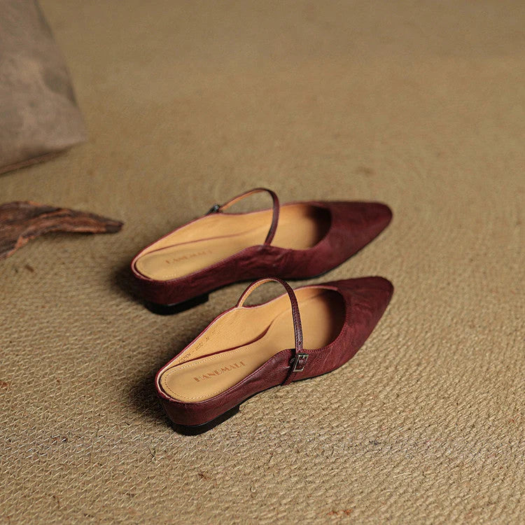 Nuana Damen Slipper Aus Echtem Leder