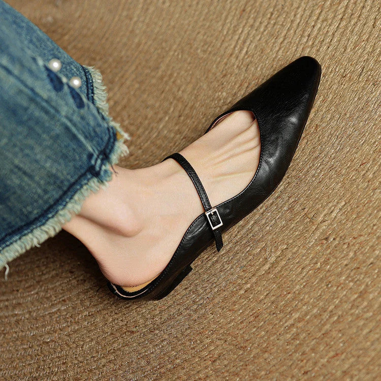 Nuana Damen Slipper Aus Echtem Leder