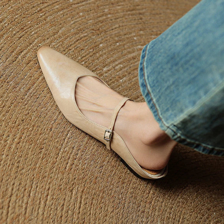 Nuana Damen Slipper Aus Echtem Leder