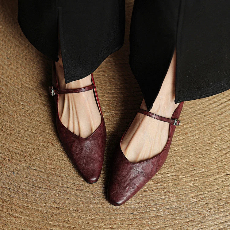 Nuana Damen Slipper Aus Echtem Leder