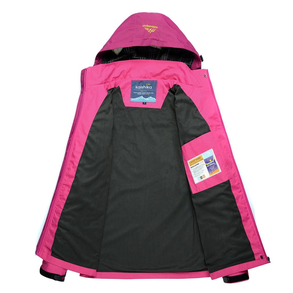 Nuana | Damen Steppjacke wasserdichte Outdoor-Kapuzenjacke leicht