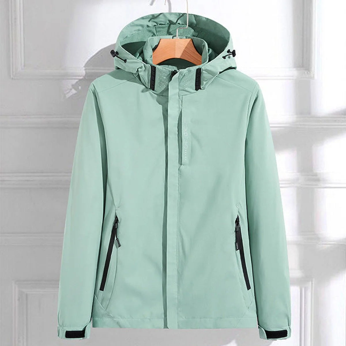 Nuana | Damen Wasserdichte Regenjacke mit Abnehmbarer Kapuze Verstellbarer Passform