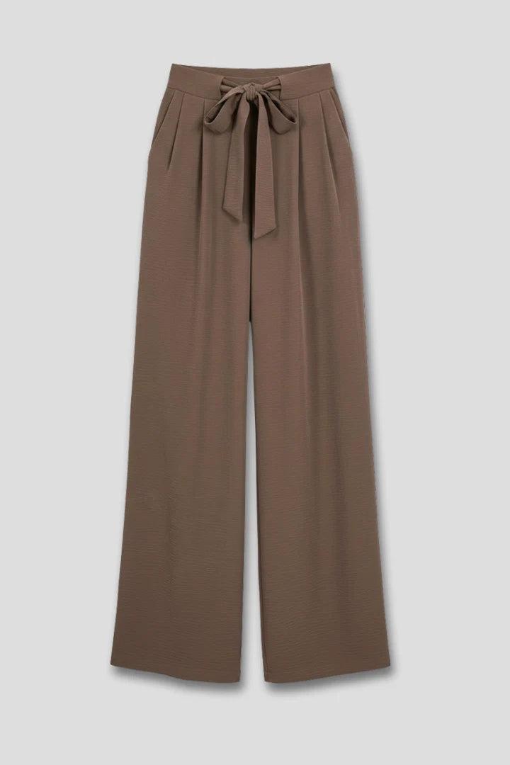 Nuana | Damen Wide-Leg Palazzo-Hose mit Kordelzugbund