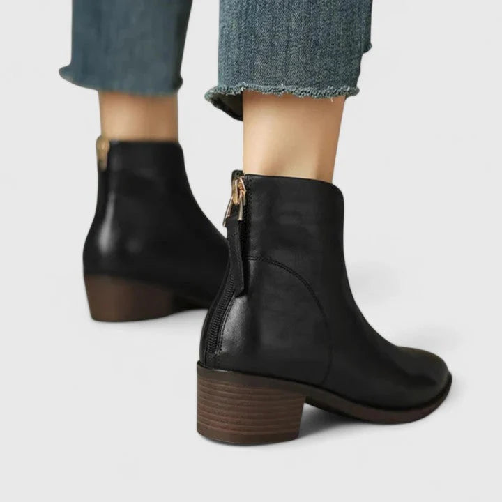 Nuana | Elegante Stiefeletten mit Blockabsatz
